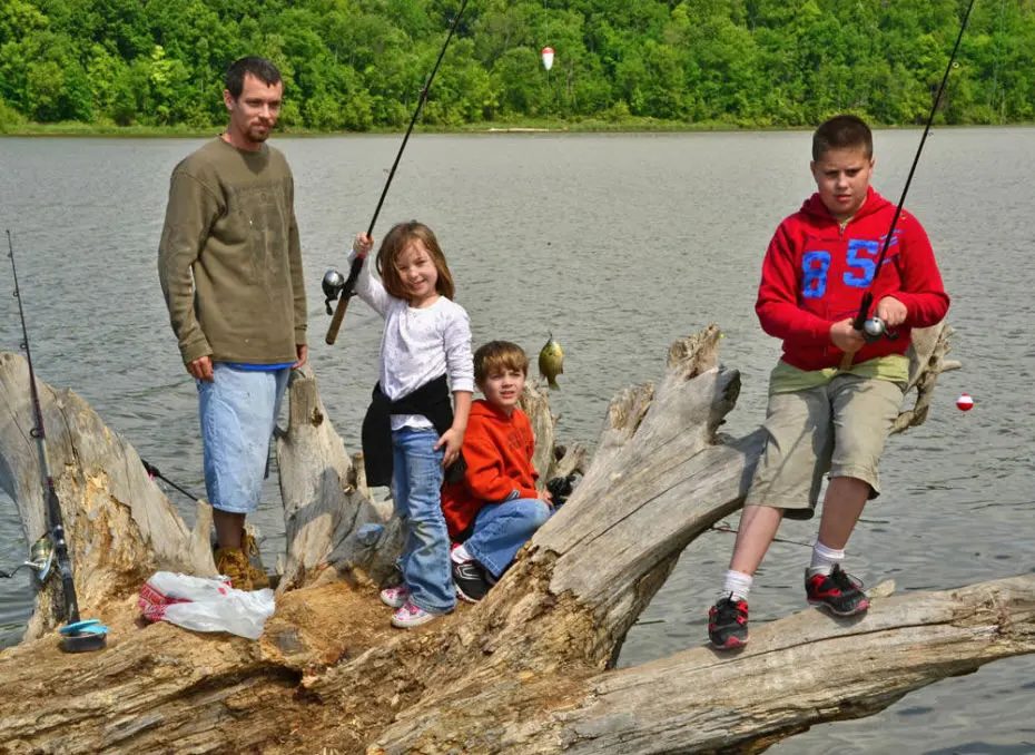 Fishing at Eagle Creek Park Fishing at Eagle Creek Park