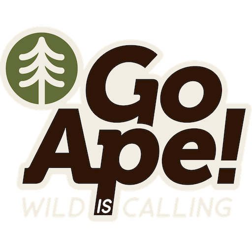 Go Ape Treetop Adventure logo featuring a tree icon and bold typography, representing outdoor adventure activities.