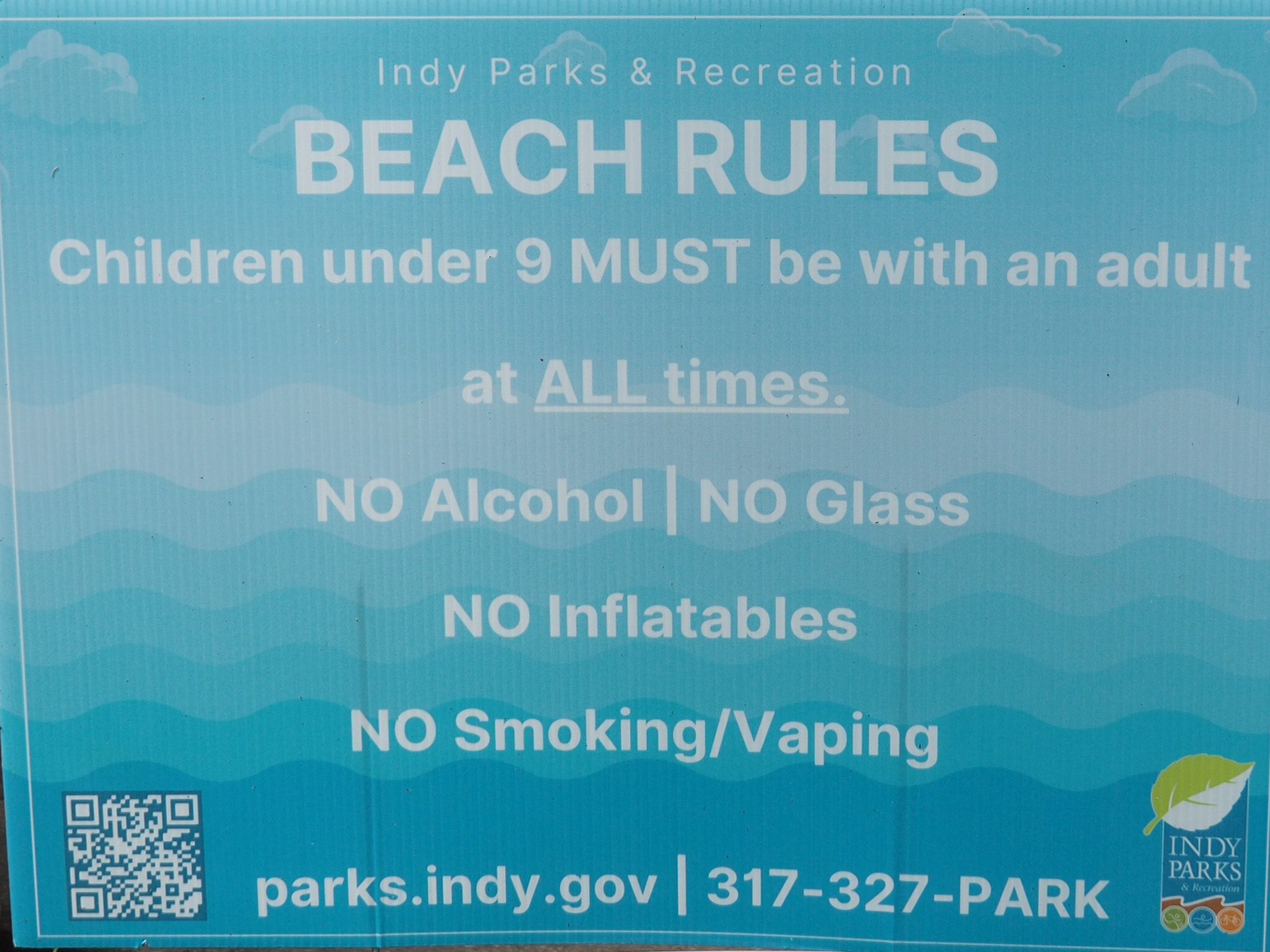 Beach Rules Sign Cropped